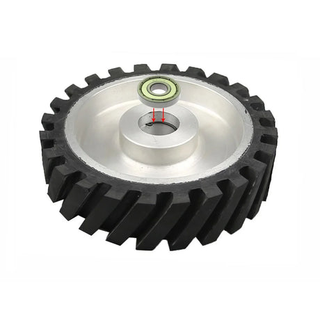 Rubber Contact Wheel 200x50mm Serrated